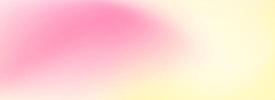 Yellow and pink smooth gradient. Springtime color blur background. Summer mood pastel blurred gradient backdrop. Soft abstract spring theme wallpaper for poster, banner, template, presentation vector