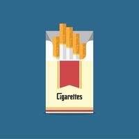 Filter cigarettes are for smokers but are very bad for your health vector