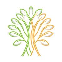 Tree line graphic design vector
