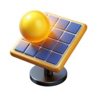 impressive vintage A solar panel array absorbing sunlight, glowing with a warm yellow light, aerial view, environmental technology style detailed png