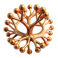 dramatic abstract A network of branching, fractal patterns in warm earth tones, resembling the roots of a tree, illuminated by a soft, dappled light. Rendered in an organic, fractal art style detailed png