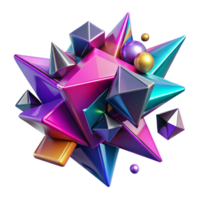 dramatic rustic A dynamic composition of fragmented, geometric shapes, in vibrant, neon colors, with a sense of speed and motion, rendered in a cyberpunk style exclusive png