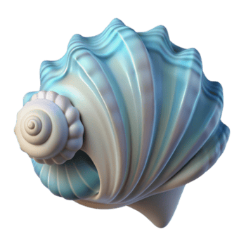 extraordinario artístico un de cerca de un concha, intrincado patrones y texturas, suave Encendiendo, minimalista estilo original png