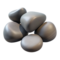 elegant classic A group of pebbles on a beach, smooth and polished by the waves, natural textures, minimalist style authentic png