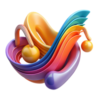 beautiful rustic An abstract representation of music, using flowing, melodic lines and vibrant colors, with a rhythmic, harmonious motion and a classical style premium png