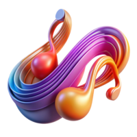 extraordinary artistic An abstract representation of music, using flowing, melodic lines and vibrant colors, with a rhythmic, harmonious motion and a classical style 4K png