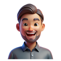 wonderful artistic Portrait of a man with a mischievous grin and a playful wink, lit by a dynamic, energetic light, in a charismatic, engaging style high resolution png