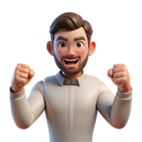 vibrant minimalist Portrait of a man with a determined expression and clenched fists, lit by a powerful, heroic light, in a strong, resilient style authentic png