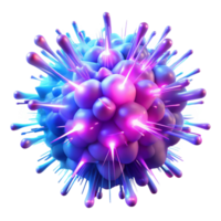 magnificent classic A chaotic explosion of neon pink and electric blue particles, illuminated by pulsating, rhythmic light, in a Synthwave style exclusive png