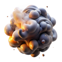 magnificent vintage A dynamic composition of swirling smoke and dust particles, illuminated by a dramatic, chiaroscuro light, in a surreal style premium png