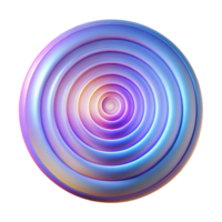 vibrant minimalist A series of concentric circles radiating outwards, illuminated by a pulsating, hypnotic light, in a psychedelic style detailed png