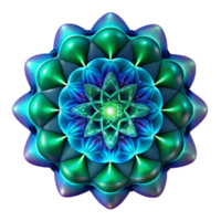 vibrant rustic A complex fractal pattern in shades of deep blue and emerald green, illuminated by a glowing, ethereal light, in a mathematical style high resolution png