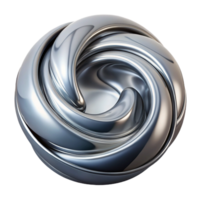 impressive traditional A swirling mass of liquid metal in shades of chrome and silver, illuminated by a reflective, metallic light, in a futuristic style premium png