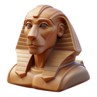 dramatic rustic A stoic sphinx, its enigmatic gaze fixed on the horizon, bathed in the harsh light of the desert sun. Cubist style premium png
