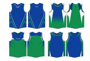 Design variations of marathon running jersey vector