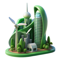 extraordinary classic Biomorphic skyscraper, organic forms, green walls, integrated wind turbines, sunny day, sustainable architecture visualization authentic png
