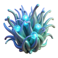 wonderful abstract Intertwined, bioluminescent tendrils of deep sea flora, emitting a soft, otherworldly glow, with intricate details and textures, in a Surrealist style high quality png
