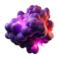 elegant minimalist A cloud of swirling, smoky wisps in shades of deep violet and crimson, illuminated by a backlighting effect, creating a sense of mystery and depth, in a Romantic style exclusive png