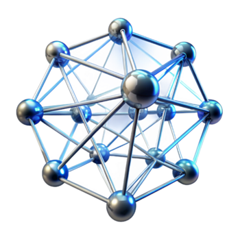 extraordinary creative A network of interconnected, glowing lines and nodes, forming a complex, web-like structure, illuminated by a pulsating, rhythmic light, in a Cybernetic style 4K png