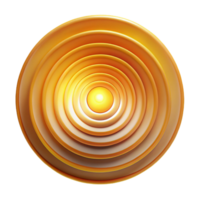 vibrant minimalist A series of concentric circles radiating outwards, creating a sense of motion and energy, illuminated by a bright, central light source, in an Op Art style high quality png