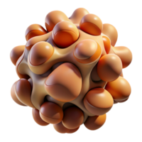 beautiful modern A cluster of amorphous, biomorphic shapes in earthy tones, illuminated by a warm, natural light, in an Organic Abstract style professional png