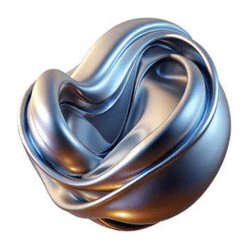 sbalorditivo Vintage ▾ un' fluente, liquido metallo modulo morphing e trasformando nel tempo reale, illuminato di un' dinamico, mutevole luce, nel un' generativo arte stile dettagliato png