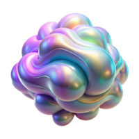 vibrant minimalist A cloud of swirling, iridescent particles, forming intricate patterns and shapes, illuminated by a soft, ethereal glow, in a Psychedelic style high resolution png