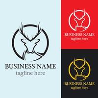 Deer Line Logo Design vector