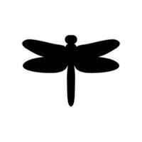 Dragonfly icon as an insect or bug vector