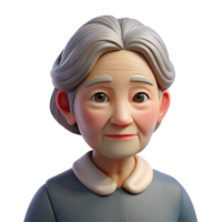 beautiful abstract Portrait of an elderly woman with wrinkles and a serene expression, soft window light, in the style of a classical painting original png