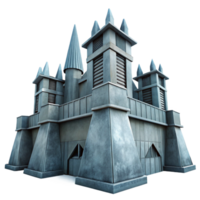 serene abstract An imposing, brutalist concrete fortress with sharp angles and imposing walls. Cold, overcast lighting with a stark, industrial style genuine png