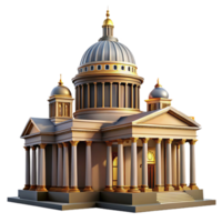 stunning abstract A grand, neoclassical courthouse with towering columns and a majestic dome. Dramatic, cinematic lighting with a stately, formal style original png