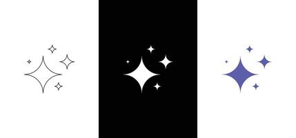 Retro futuristic sparkle icon. Abstract cool shine effect sign design. Templates for design, posters, projects, banners, logo, and business cards vector