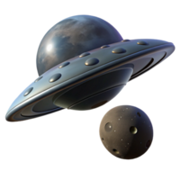 beautiful classic A massive, alien spaceship descending towards a desolate planet, casting a long, dark shadow. Epic scale, realistic rendering professional png