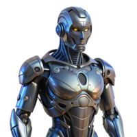 magnificent abstract A cyborg with intricate mechanical augmentations, standing in a contemplative pose, lit by a single, overhead light. Biomechanical style, detailed rendering professional png