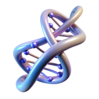 magnificent classic A DNA double helix, composed of glowing strands of light, rotating slowly in zero gravity, scientific style, soft lighting original png