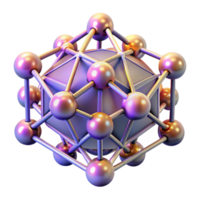 magnificent abstract A quantum computer, represented by a complex lattice of interconnected glowing nodes, scientific style, ethereal lighting high resolution png