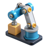 vibrant artistic A robotic arm, assembling a complex electronic device, industrial automation style, soft lighting authentic png
