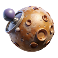 impressive abstract A space probe, exploring a distant planet, space exploration style, realistic lighting premium png