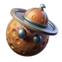 dramatic rustic A space probe, exploring a distant planet, space exploration style, realistic lighting exclusive png
