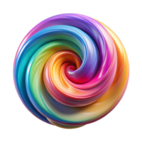 serene traditional A dynamic, swirling vortex of colorful paint, illuminated by a bright, studio light, in an abstract expressionist style premium png