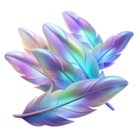 serene contemporary A field of floating, iridescent feathers, illuminated by a soft, back-lit glow, in a delicate, romantic style exclusive png
