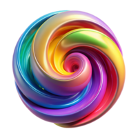 magnificent artistic A dynamic, swirling vortex of colorful paint, illuminated by a bright, studio light, in an abstract expressionist style original png
