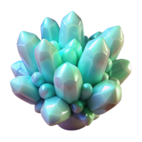 serene classic A cluster of levitating, crystalline structures, emitting a soft, bioluminescent glow, in a surreal, organic style professional png
