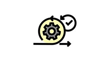 Agile sprint circle icon - Agile and teamwork symbol. video