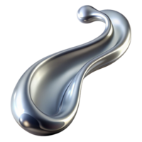 stunning minimalist A dynamic, flowing stream of liquid silver, illuminated by a cool, silver light, in a sleek, minimalist style detailed png