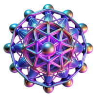 dramatic contemporary A complex network of branching, fractal patterns, illuminated by a vibrant, neon glow, in a psychedelic, mathematical art style original png