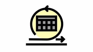 Agile sprint circle icon - Agile and teamwork motion design video