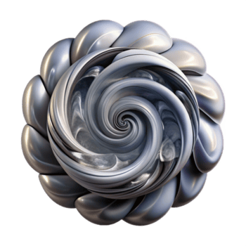 serein ancien une tourbillonnant vortex de fumée et miroirs, reflétant déformé, fragmenté images de lumière et ombre, dans une surréaliste, illusionniste style original png