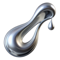 levendig artistiek een dynamisch, vloeiende stroom van vloeistof zilver, verlichte door een koel, zilver licht, in een strak, minimalistische stijl origineel png
